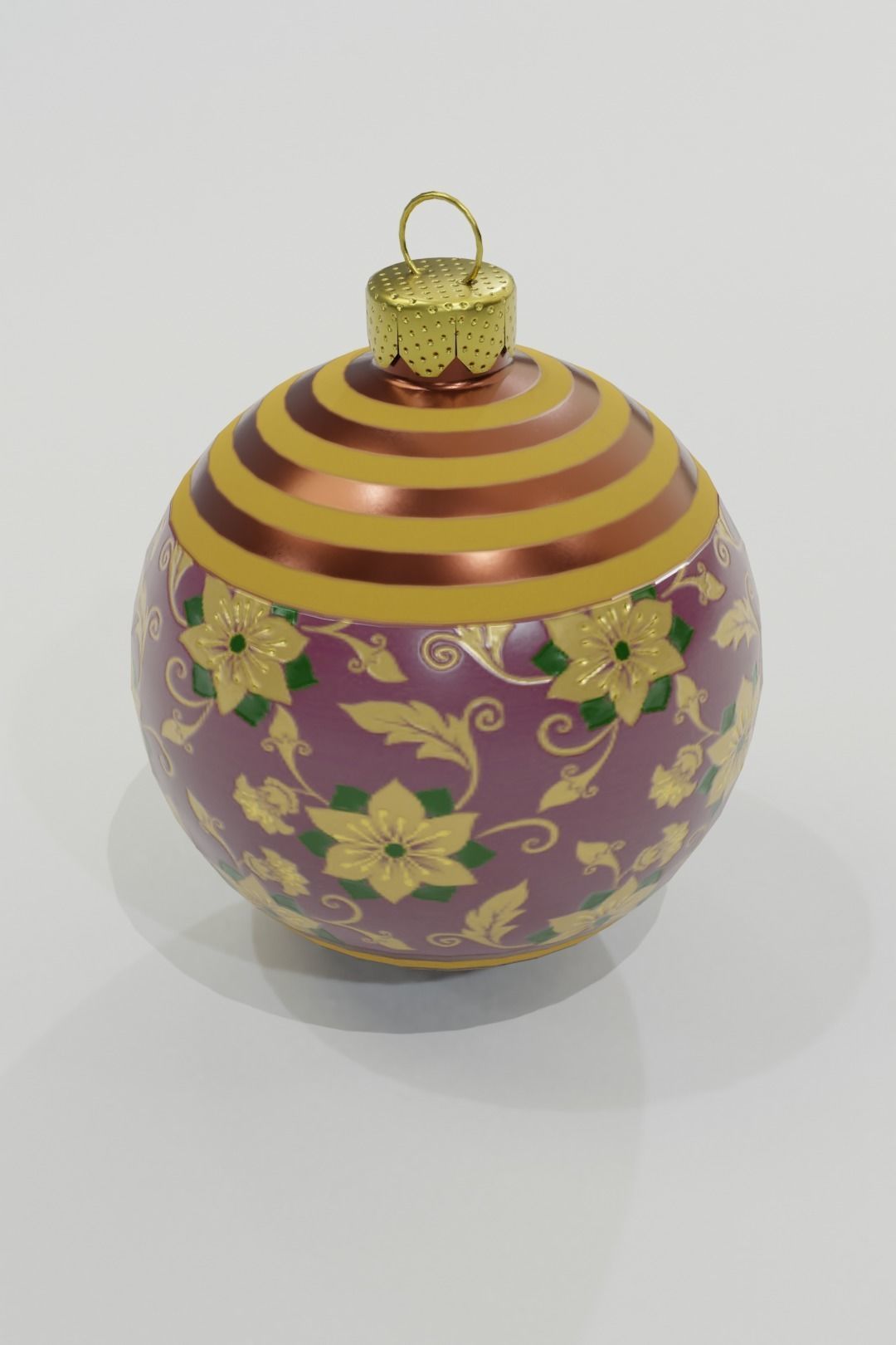 Christmas Baubles - 3D Low-poly 3D model_10