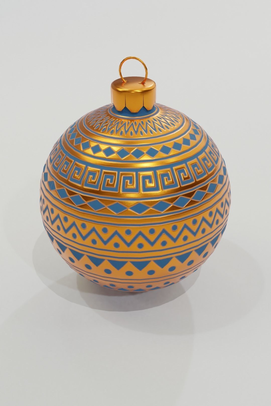 Christmas Baubles - 3D Low-poly 3D model_4