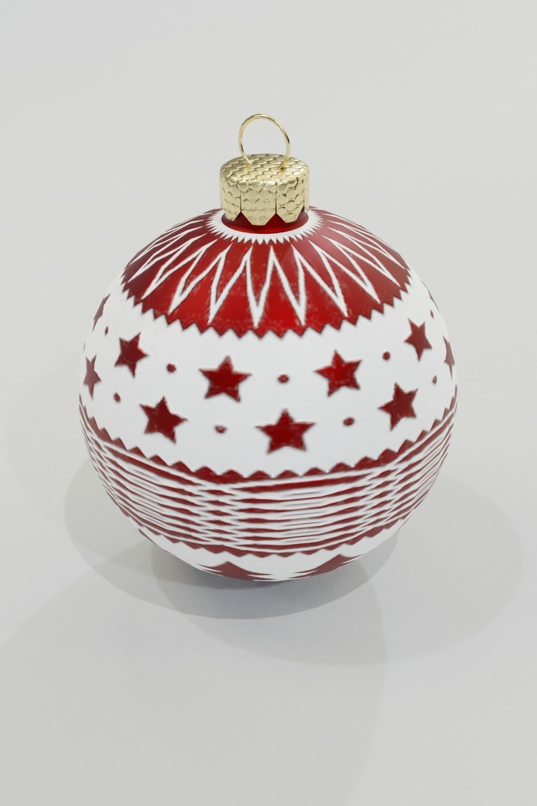 Christmas Baubles - 3D Low-poly 3D model_5