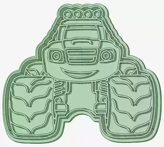 Blaze and the monsters cookie cutter