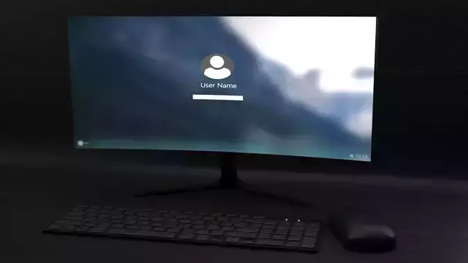 Computer  Office Desktop 3D model