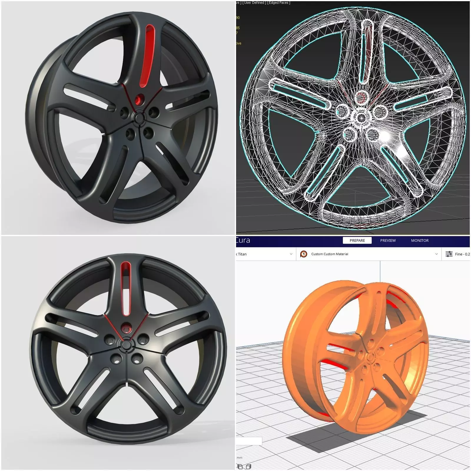 Rim 17 in M4 3D model_0