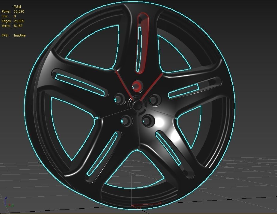 Rim 17 in M4 3D model_12