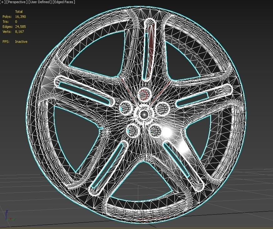 Rim 17 in M4 3D model_13