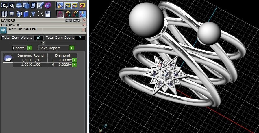 Stern ring 3D print model_1