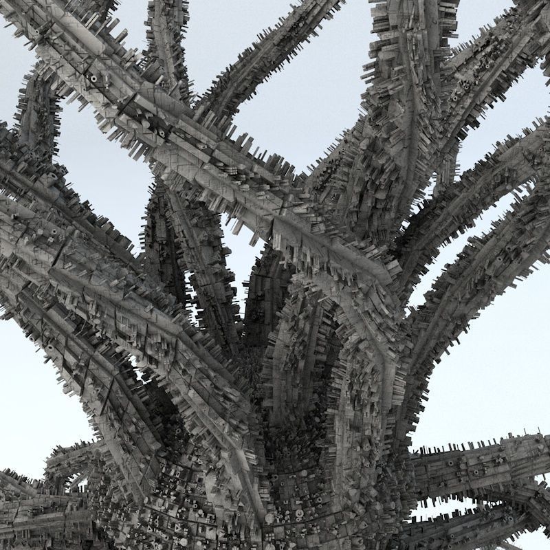 Sci -Fi Shapes - The Parasite 3D model_3