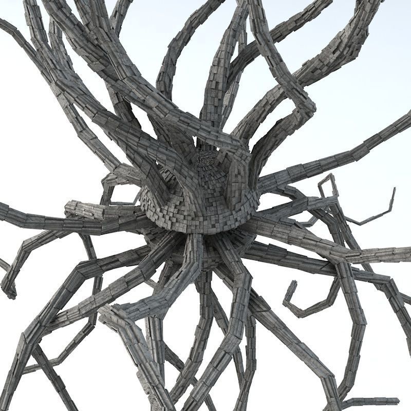 Sci -Fi Shapes - The Parasite 3D model_9