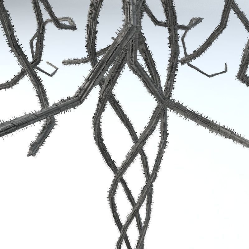 Sci -Fi Shapes - The Parasite 3D model_5