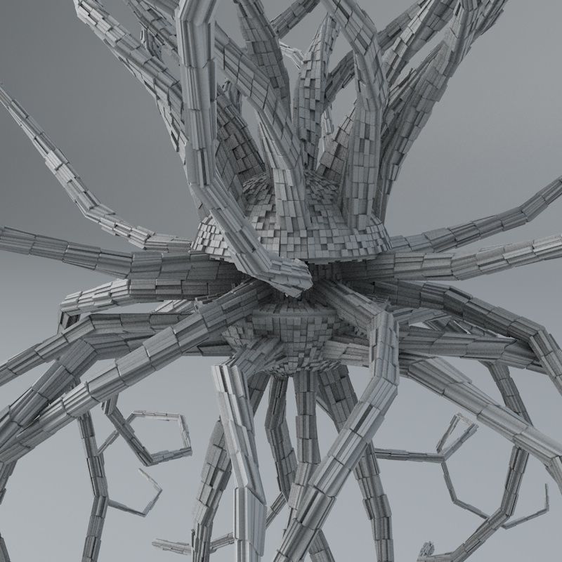 Sci -Fi Shapes - The Parasite 3D model_12