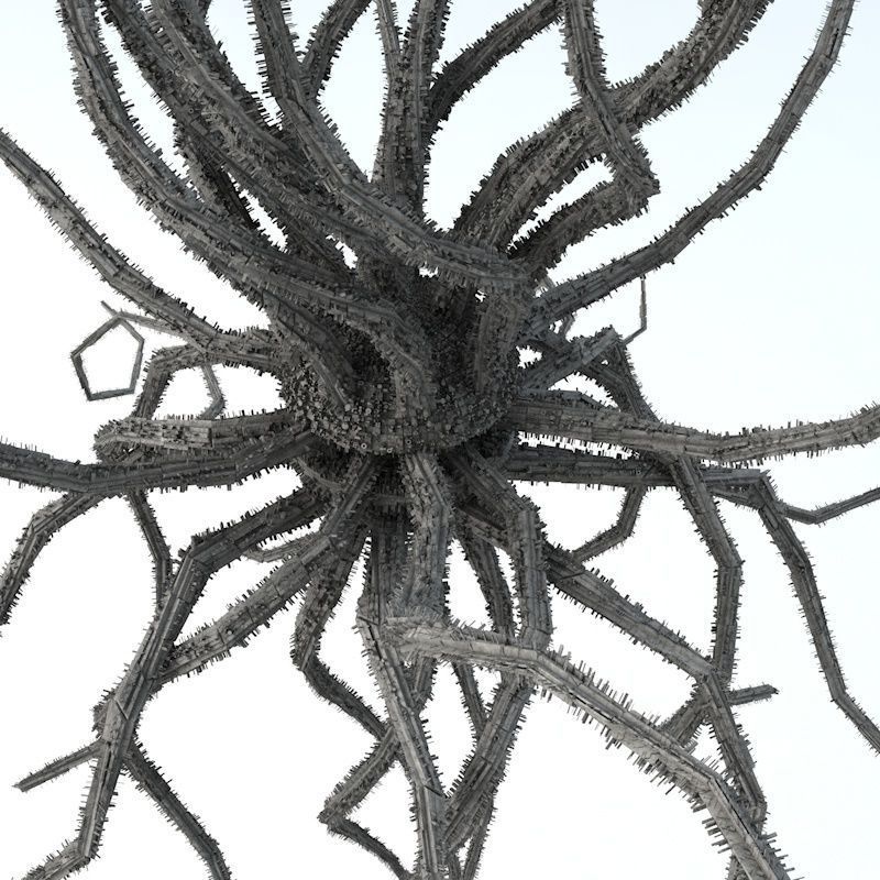 Sci -Fi Shapes - The Parasite 3D model_10