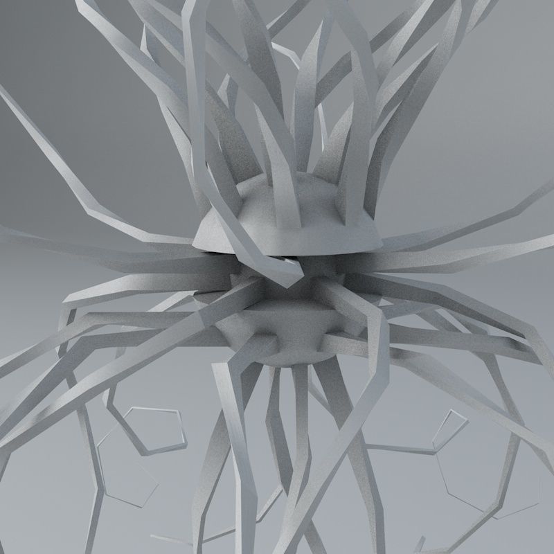 Sci -Fi Shapes - The Parasite 3D model_11