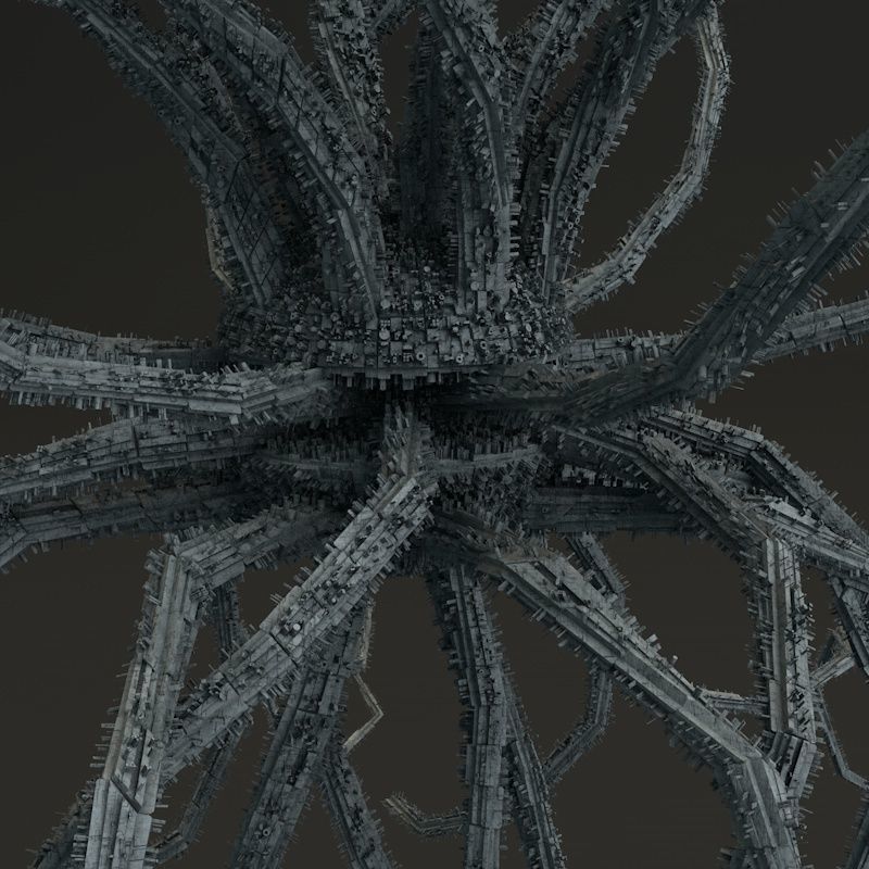 Sci -Fi Shapes - The Parasite 3D model_6