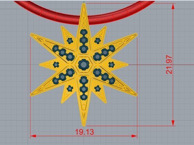 Stern pendant 3D print model_5