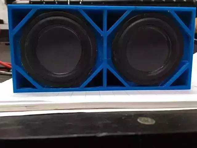 Mini subwoofer 3D model 50mm drivers