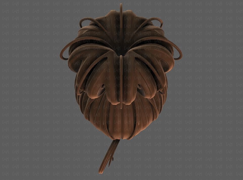 3D Hair style for girl V80 Low-poly 3D model_33