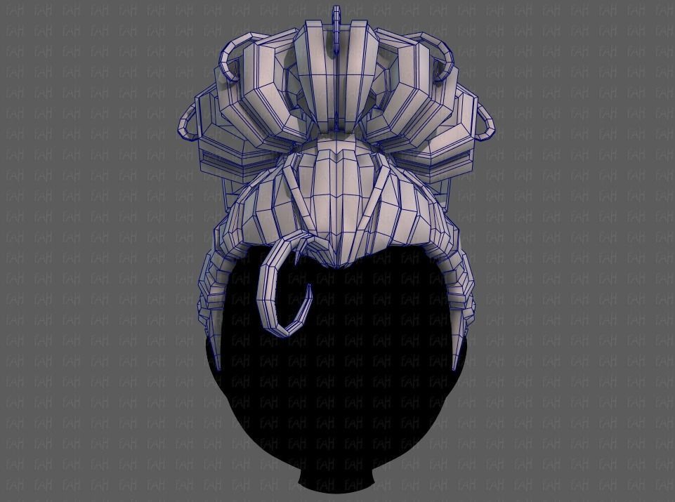 3D Hair style for girl V80 Low-poly 3D model_25