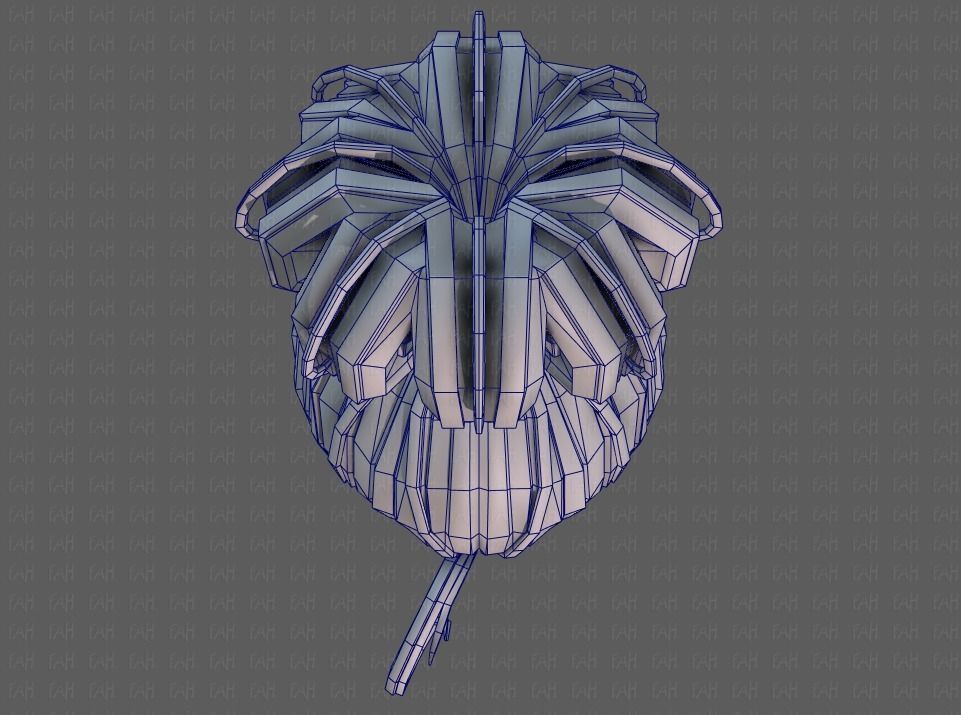 3D Hair style for girl V80 Low-poly 3D model_36