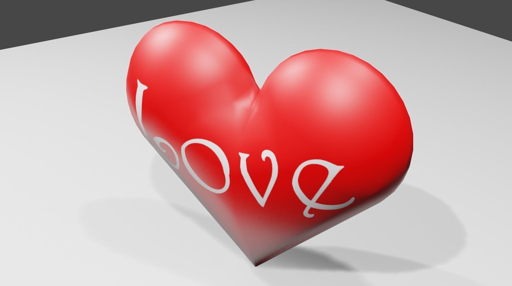 Heart Low Poly - Textured - Coracao Low-poly 3D model_5