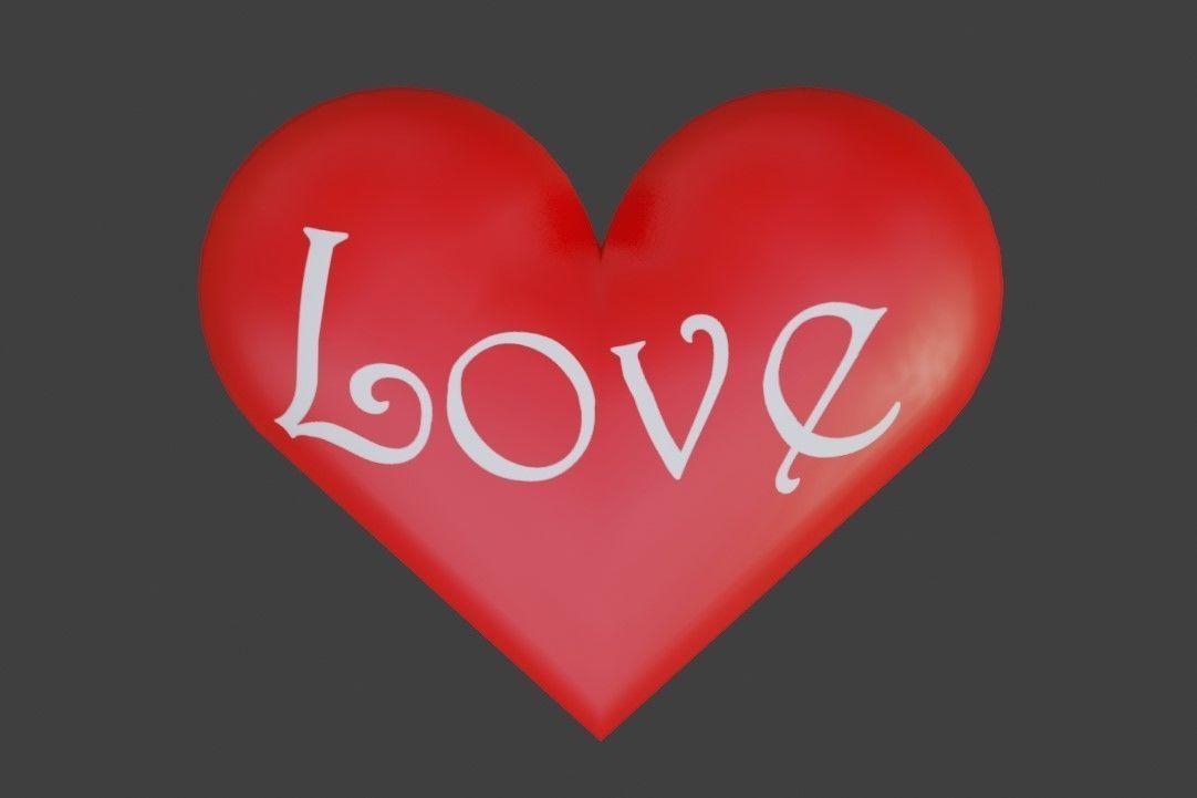 Heart Low Poly - Textured - Coracao Low-poly 3D model_2