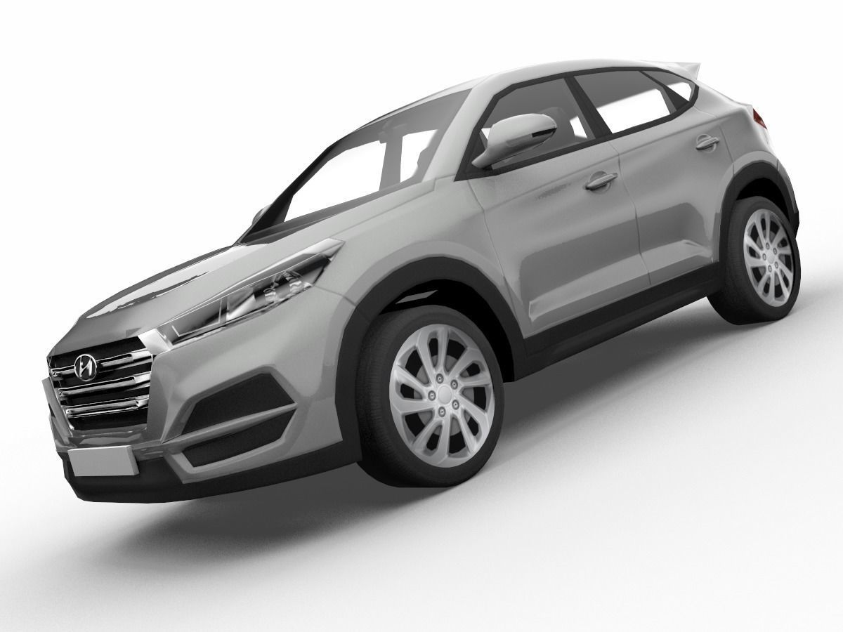 Hyundai Tucson  SUV 3D Model  Low-poly 3D model_5