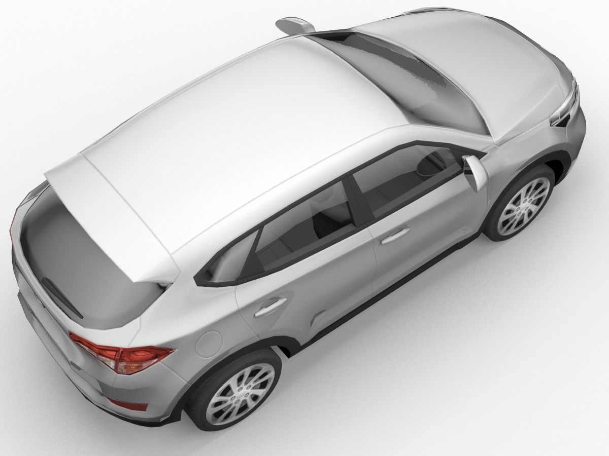 Hyundai Tucson  SUV 3D Model  Low-poly 3D model_9