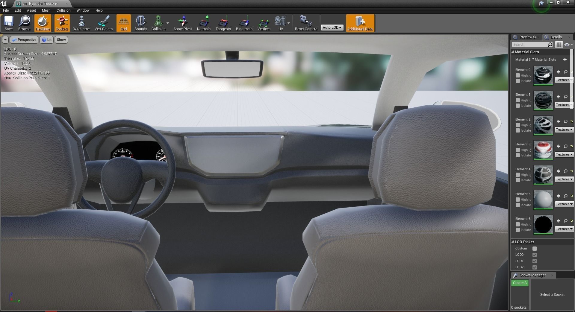 Hyundai Tucson  SUV 3D Model  Low-poly 3D model_4