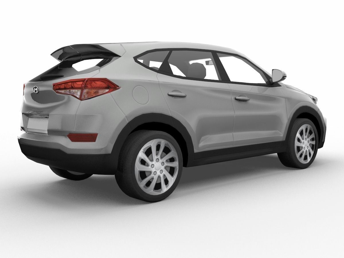 Hyundai Tucson  SUV 3D Model  Low-poly 3D model_7