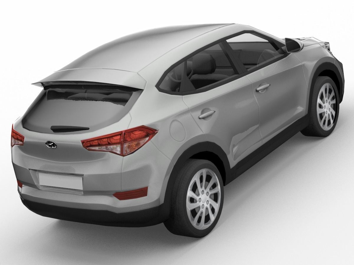 Hyundai Tucson  SUV 3D Model  Low-poly 3D model_3