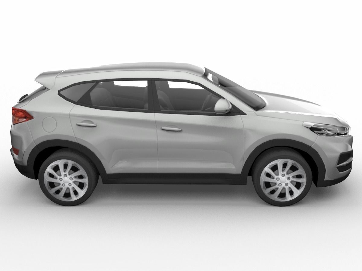 Hyundai Tucson  SUV 3D Model  Low-poly 3D model_8