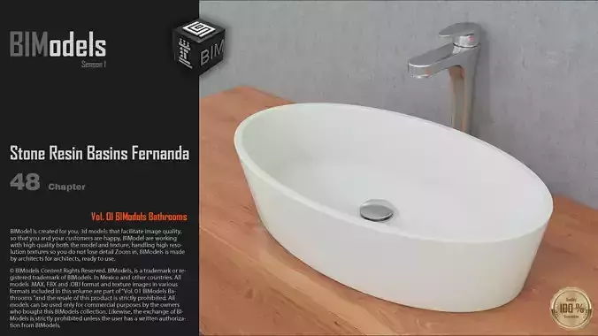0148 Stone Resin Basins Fernanda