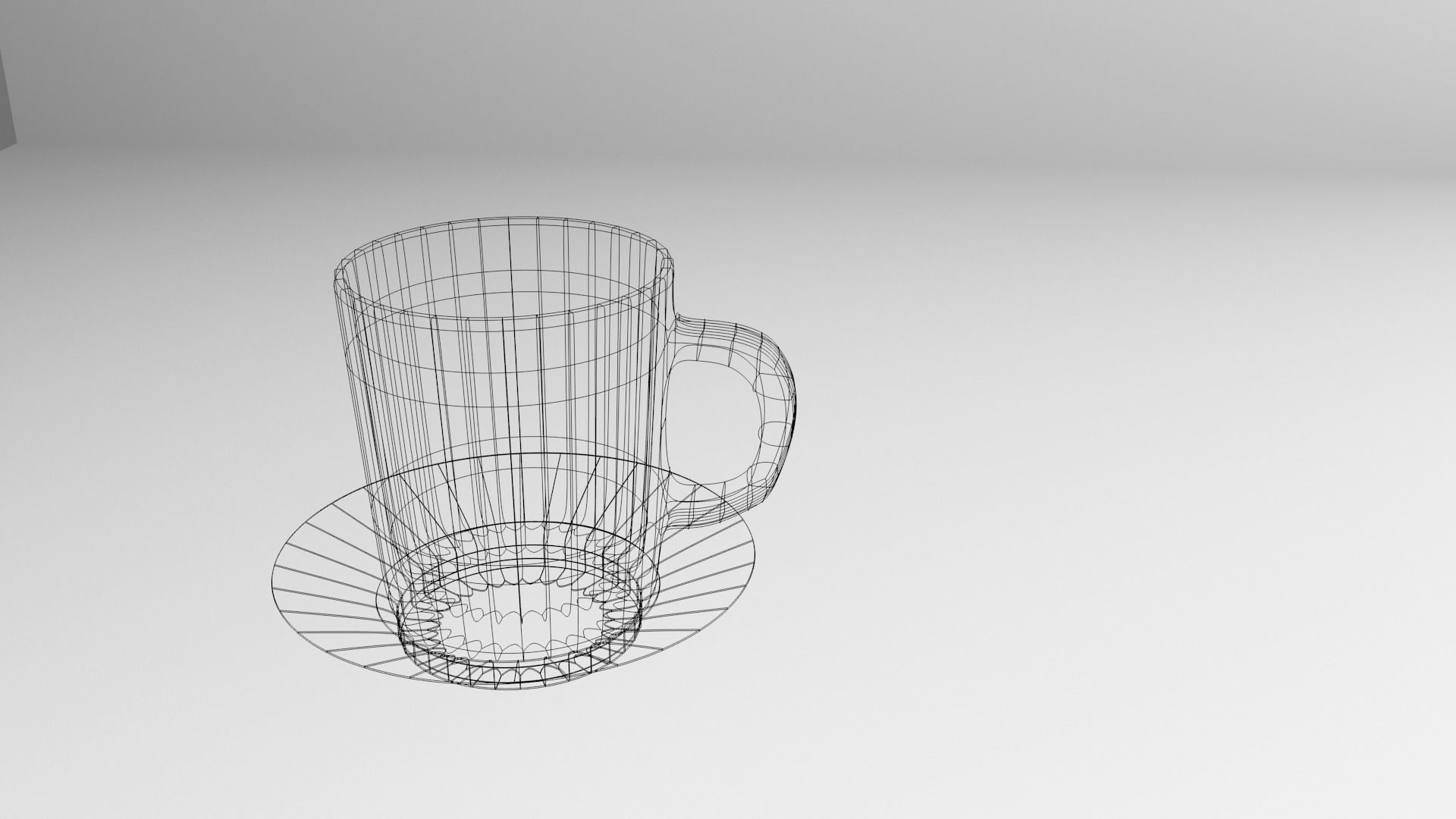 Cup and Saucer 10 3D model_4