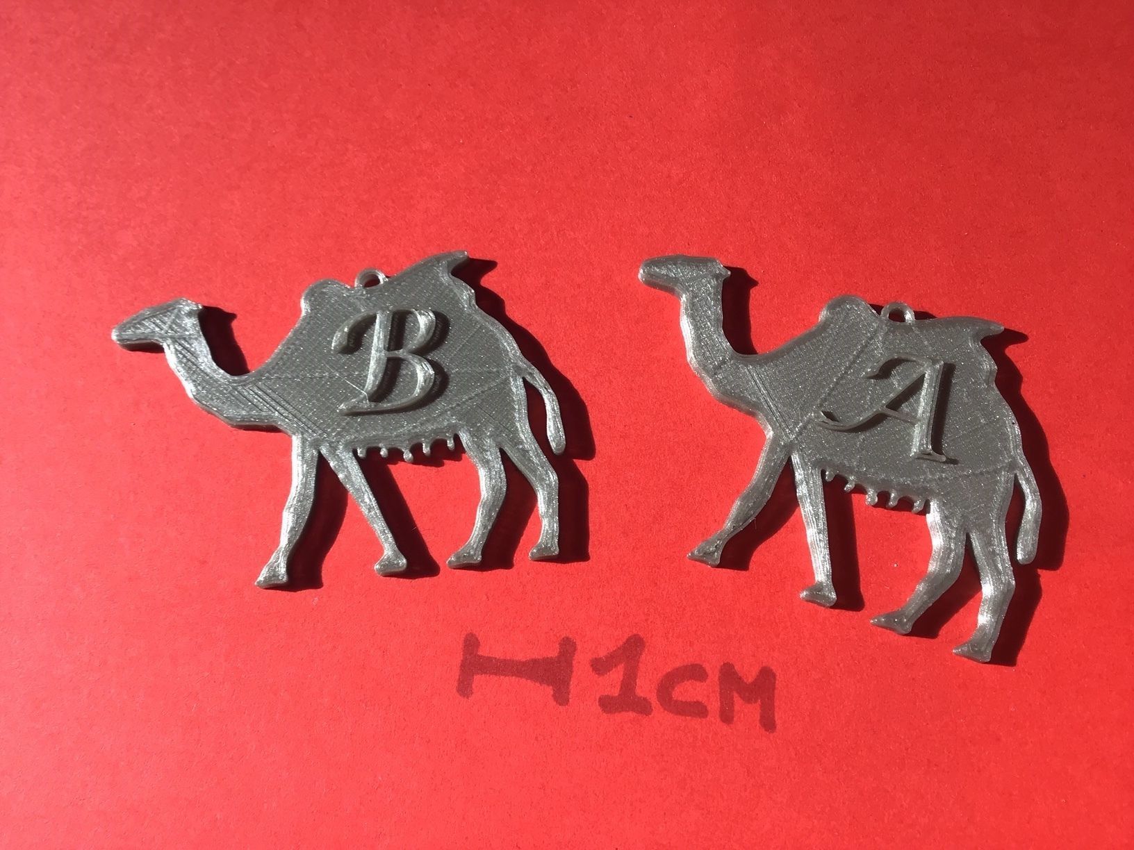 CHRISTMAS CAMEL 3D letters stl file 3D print model_1