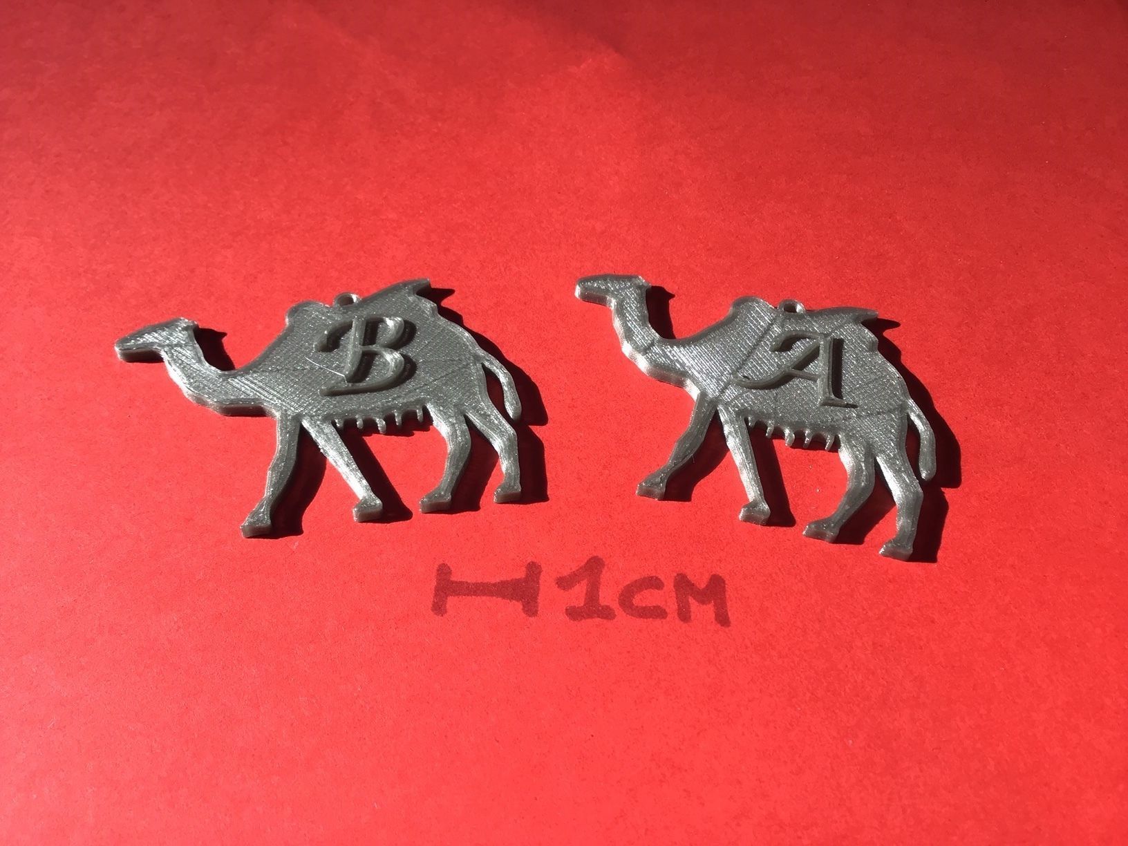CHRISTMAS CAMEL 3D letters stl file 3D print model_2