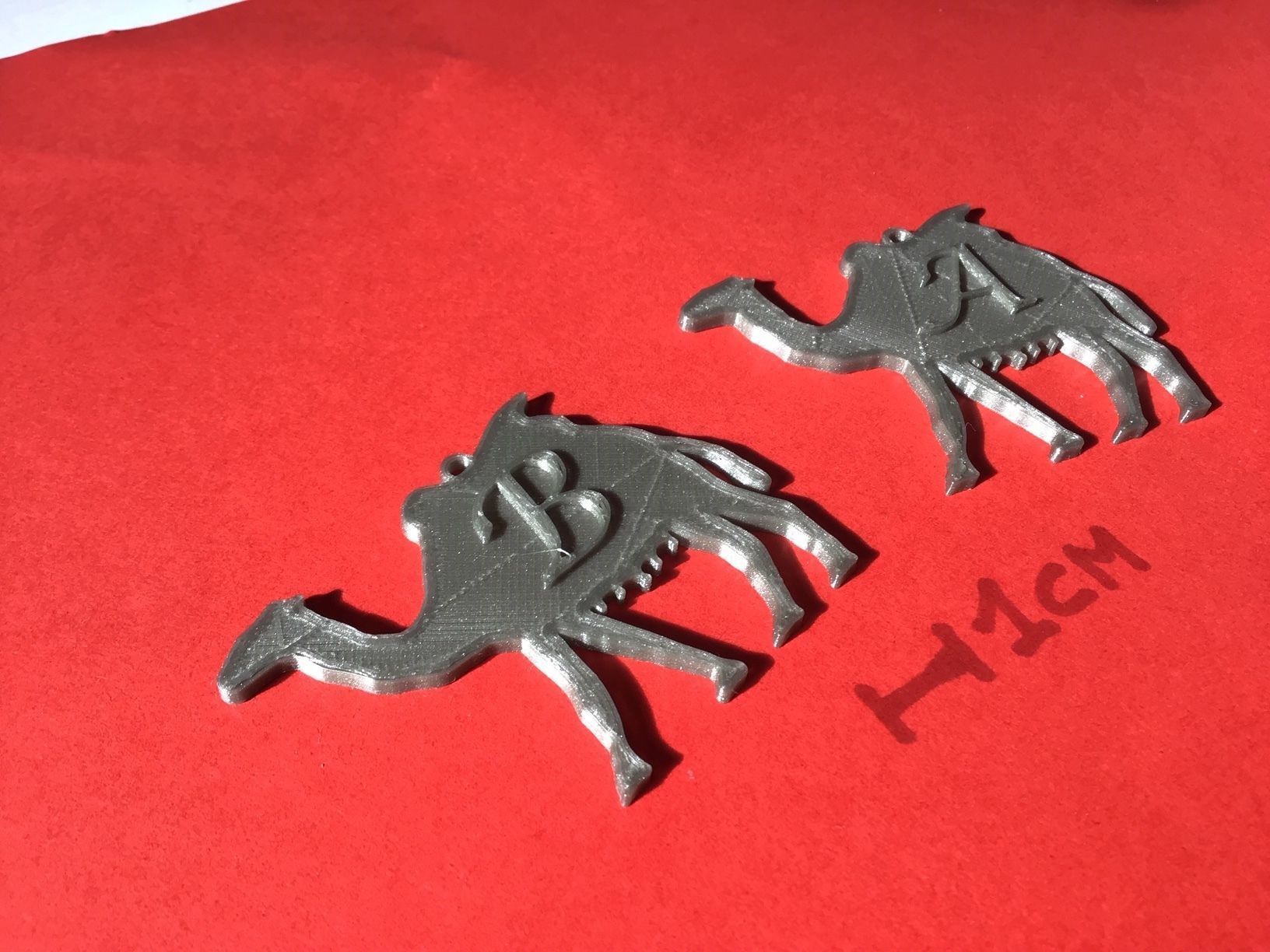 CHRISTMAS CAMEL 3D letters stl file 3D print model_3
