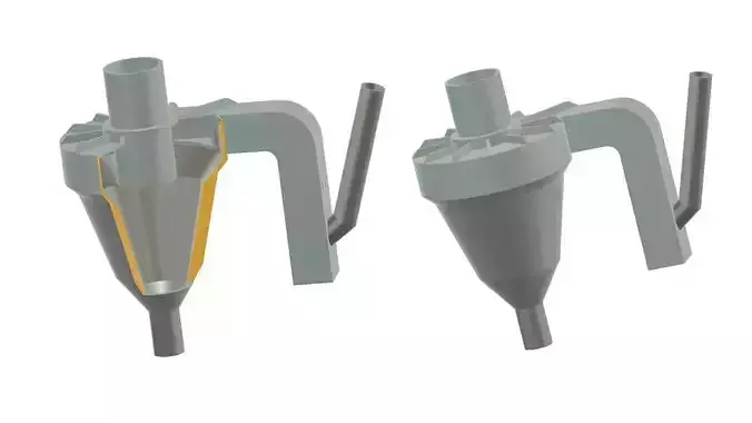 Preheater Dust Cyclone 3D model