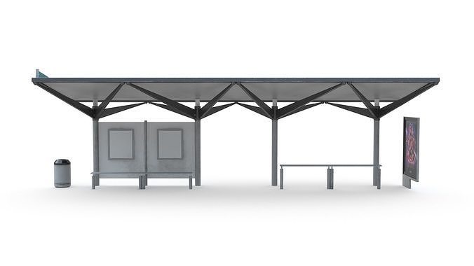 Bus Stop 05 3D model