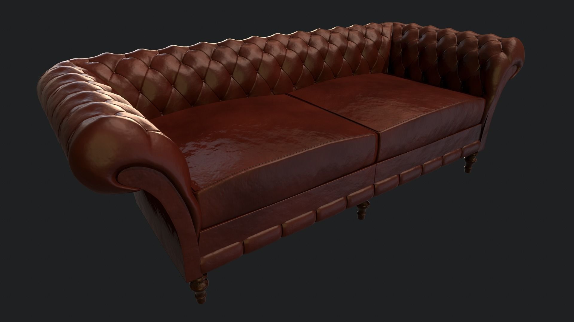 For interior Sofa - Leather 3D model_2