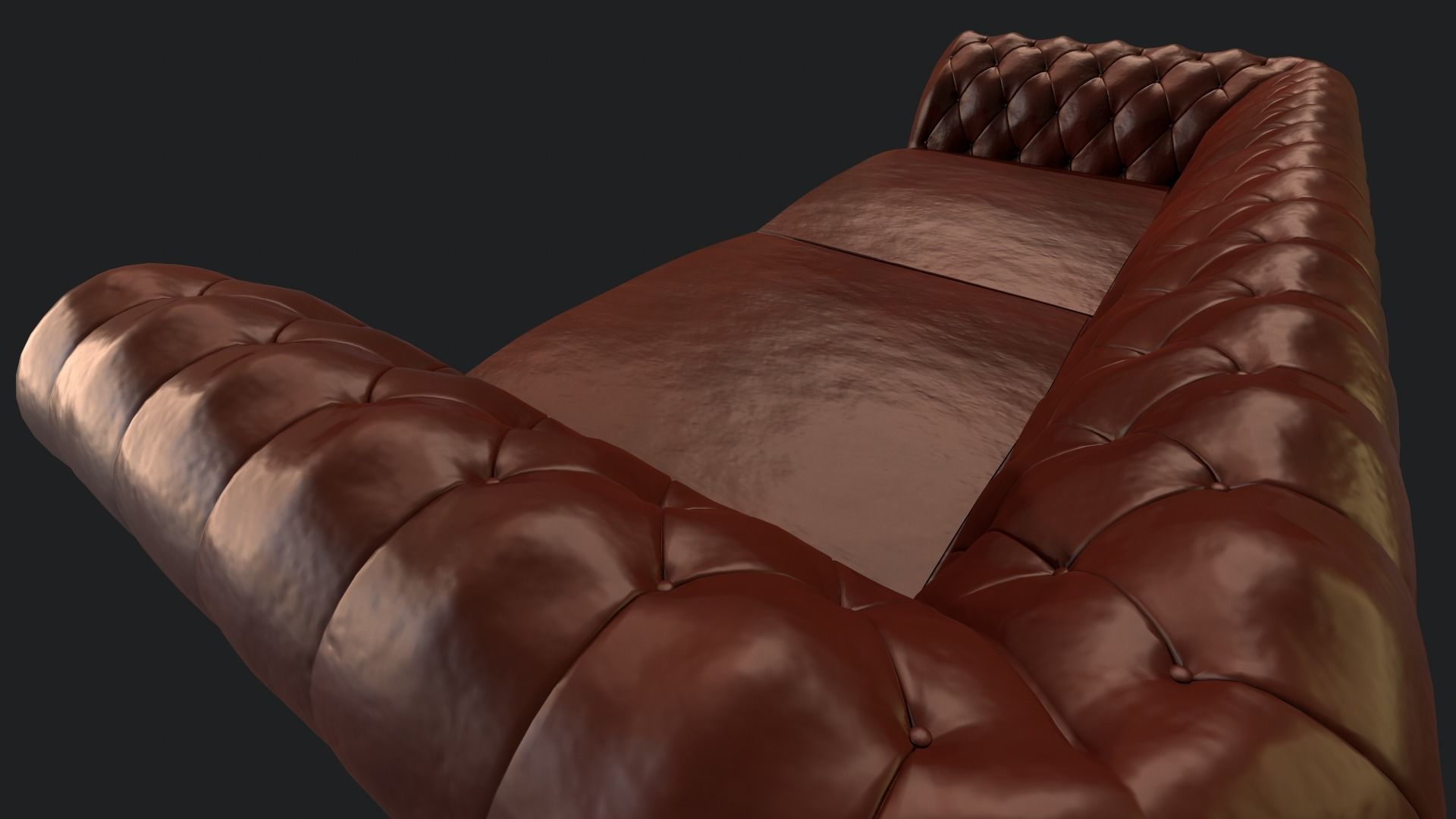 For interior Sofa - Leather 3D model_3