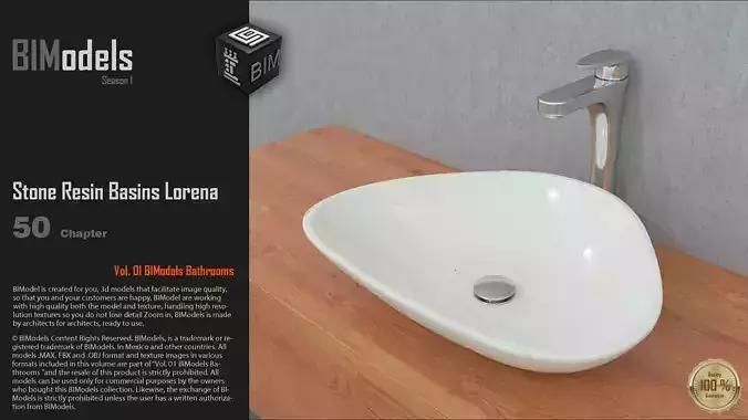 0150 Stone Resin Basins Lorena
