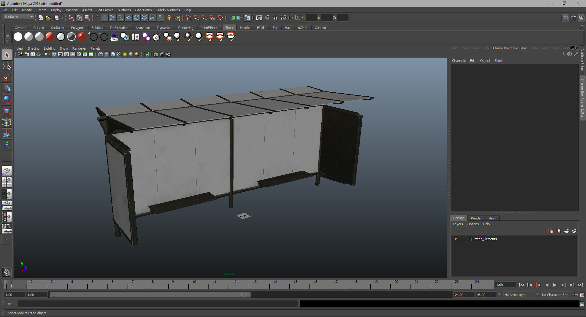 Bus Stop 07 3D model_15
