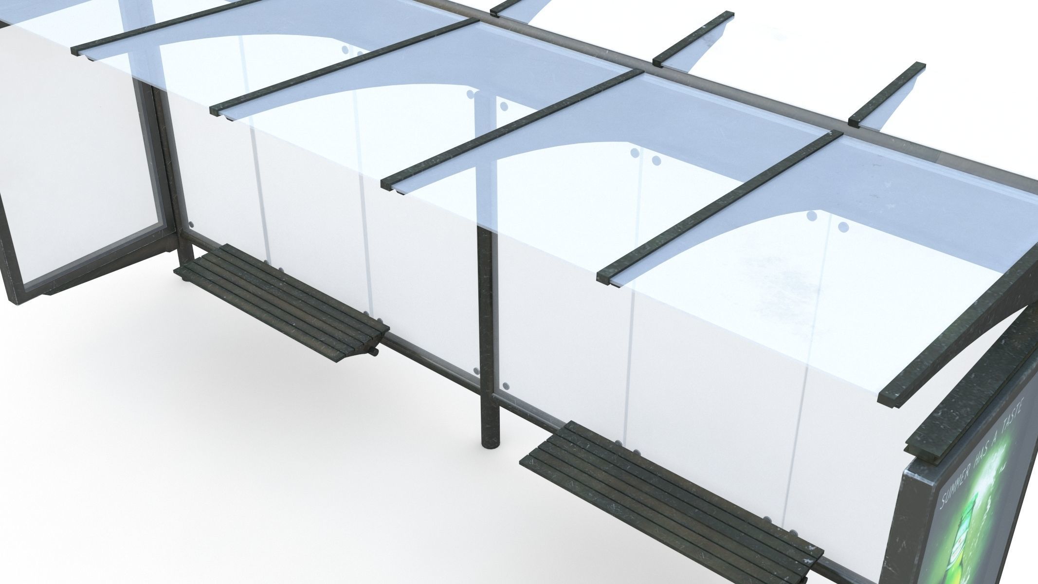 Bus Stop 07 3D model_4