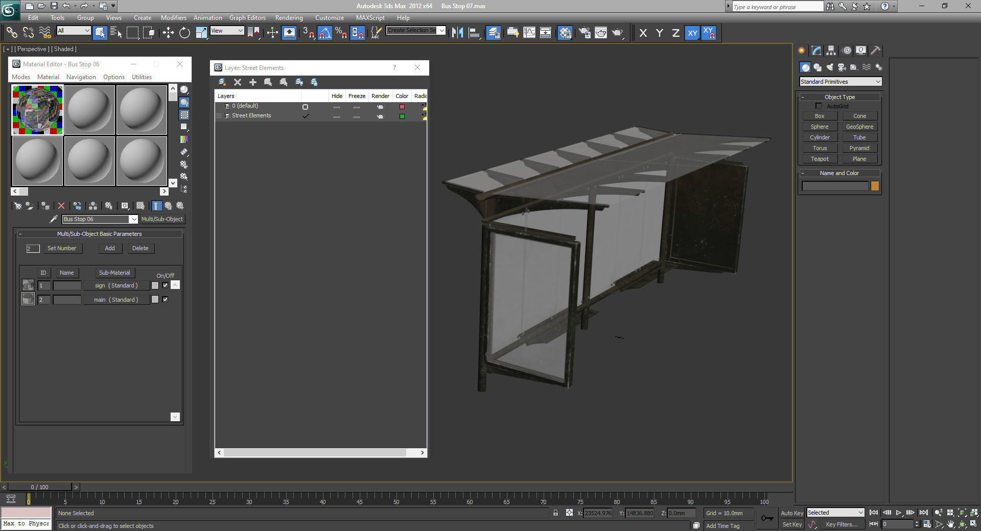 Bus Stop 07 3D model_16