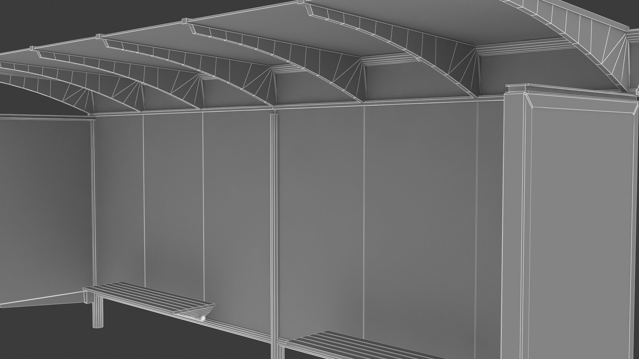 Bus Stop 07 3D model_9