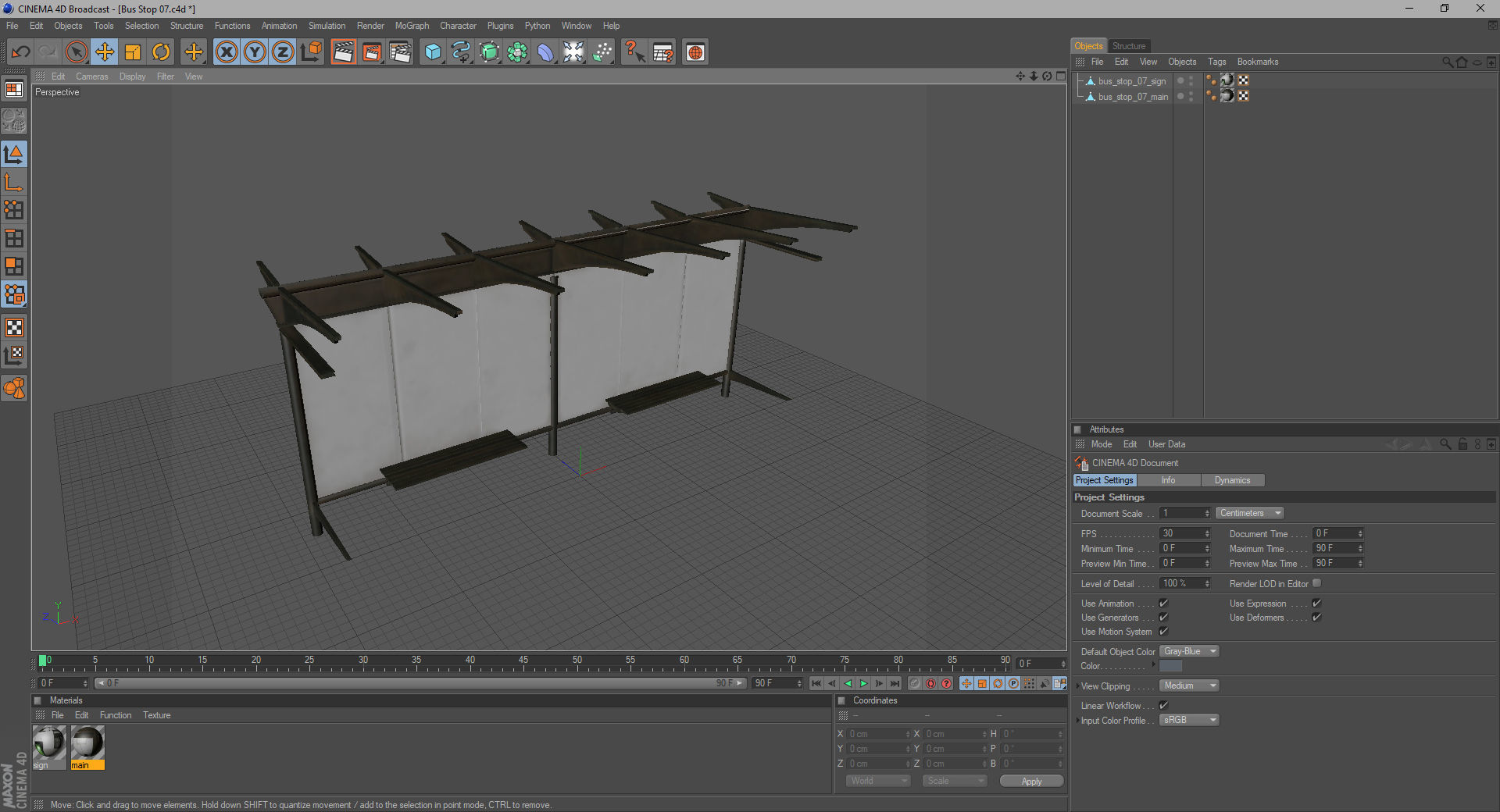 Bus Stop 07 3D model_14