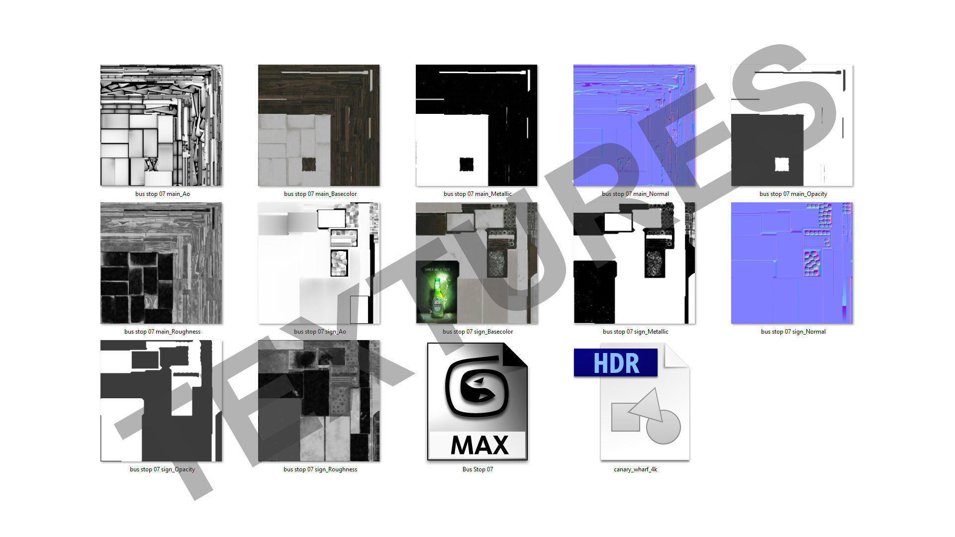 Bus Stop 07 3D model_13