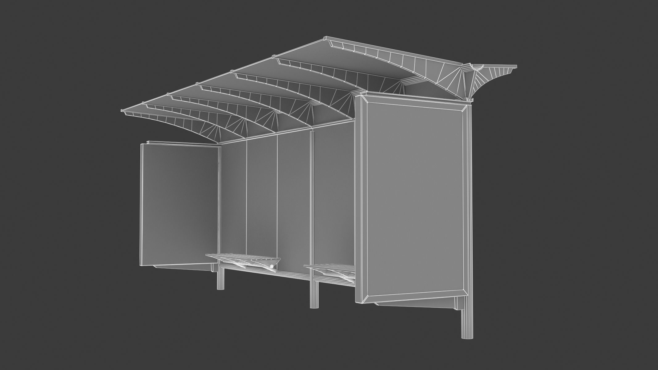 Bus Stop 07 3D model_12