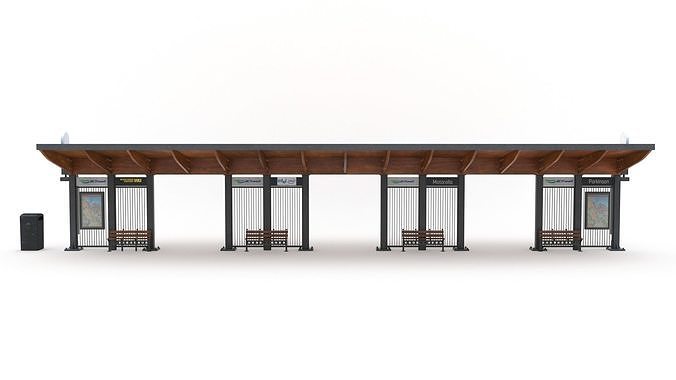 Bus Stop 08 3D model