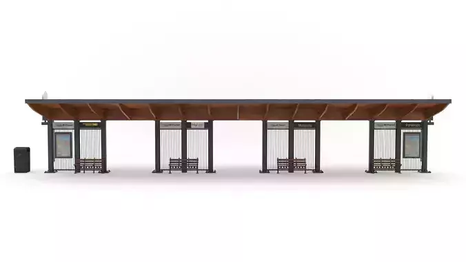 Bus Stop 08 3D model