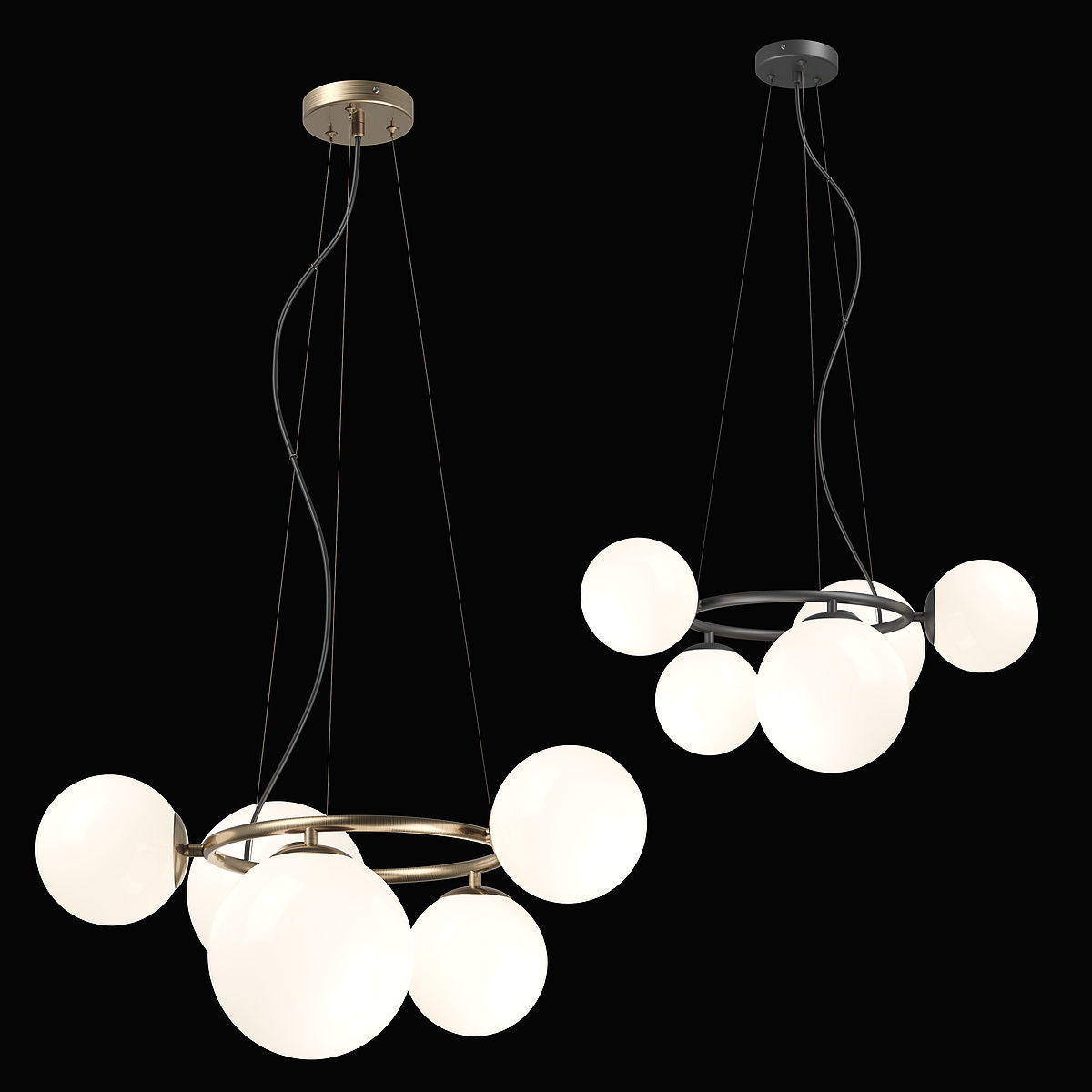 81505x Globo Lightstar Chandelier 3D model_1