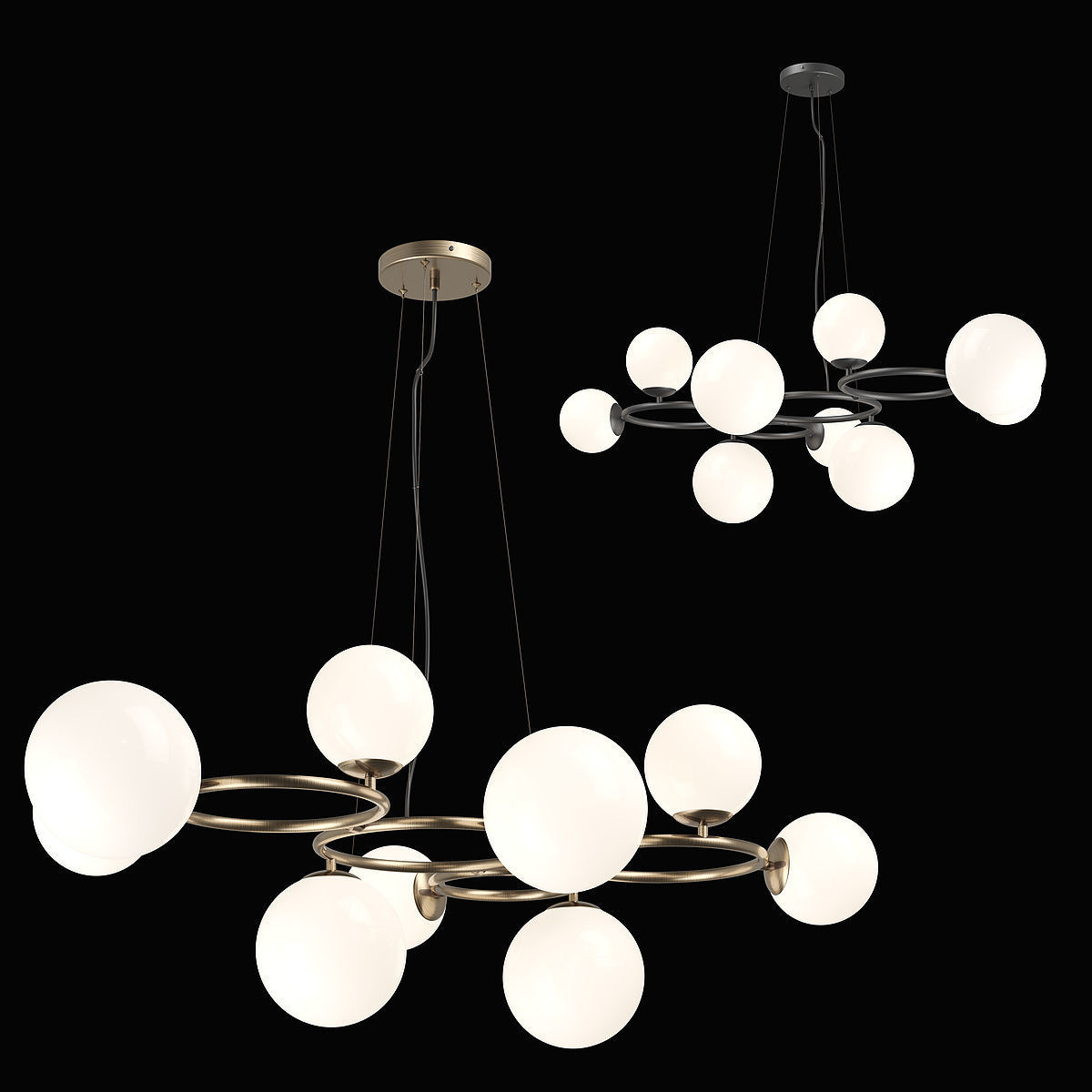 81509x Globo Lightstar Chandelier 3D model_1
